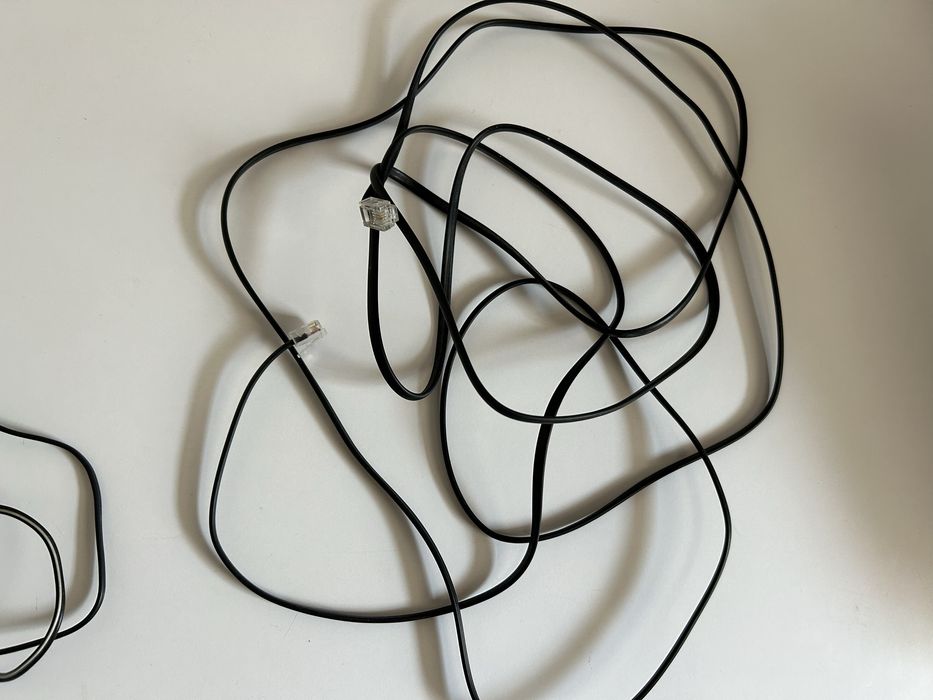 Sagem D10T telefon stancjonarny + zasilacz + kabel patchcord