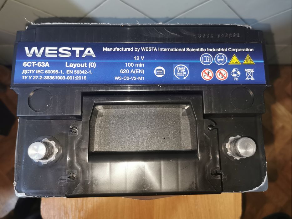 Продам Westa 63Ач EFB