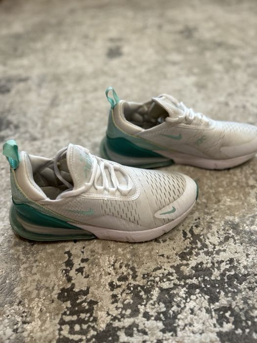 Кросівки Nike Air Max білі з м’ятним, розмір 40