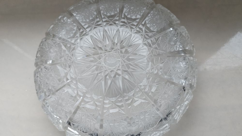 Duza popielniczka kryształowa