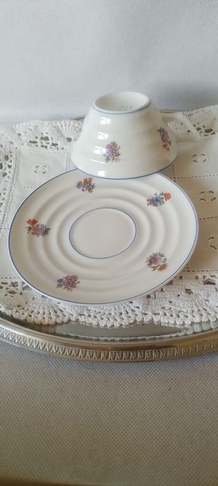 Chávena de chá com pires em porcelana SP Coimbra