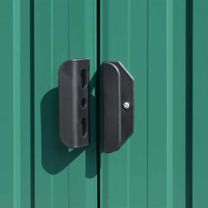 Abrigo de metal 257x990x181 cm aço galvanizado verde