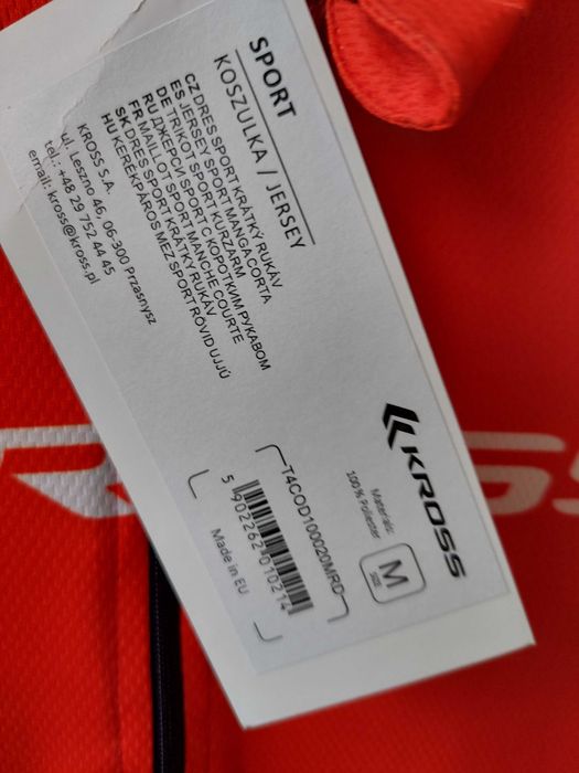 Koszulka rowerowa marki Kross męska (chłopięca) rozmiar M (raczej S)