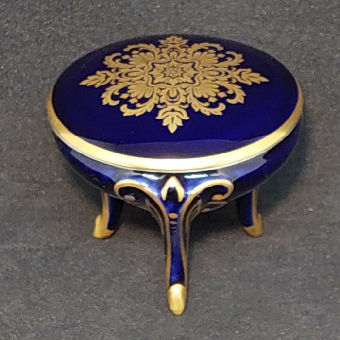 РЕДЧАЙШАЯ шкатулка Германия ROSENTHAL 1949 год РОЗЕНТАЛЬ фарфор ЗОЛОТО