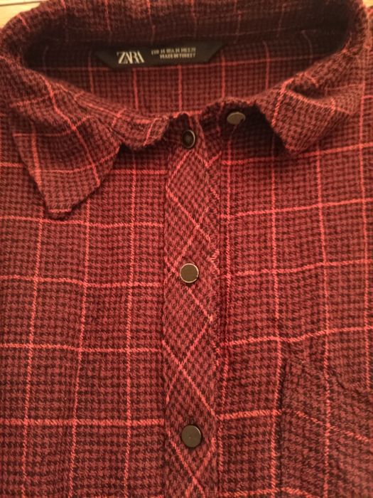Zara sukienka burgundowa w kratę M