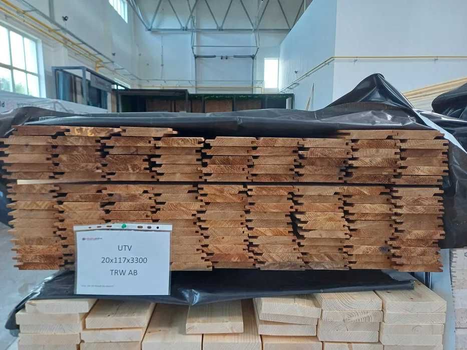 Deska elewacyjna UTV 20x117x5100 termo sosna klasa AB Puidukoda