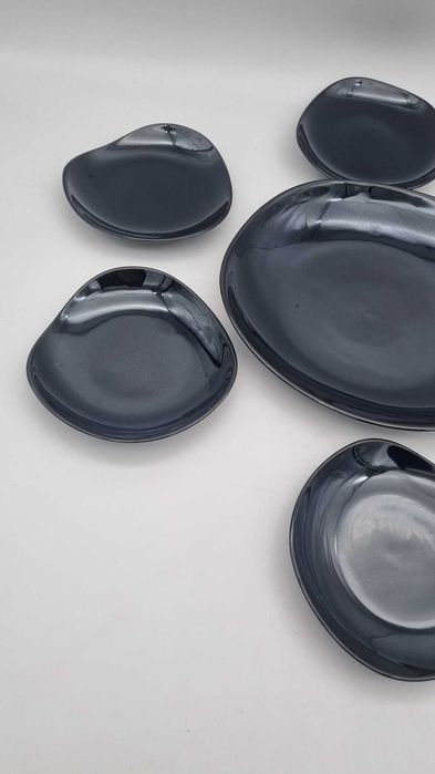 Komplet garnitur do ciasta Ryszard Pruszków New Look Design PRL