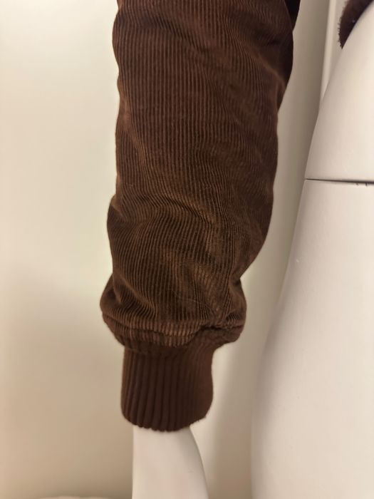 Sztruksowa kurtka damska brazowa czekoladowa xs