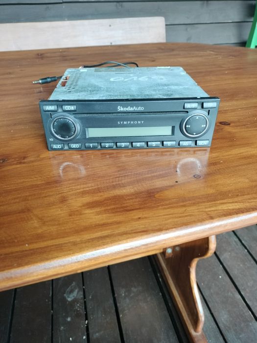 Radio Skoda Symphony AUX zielone