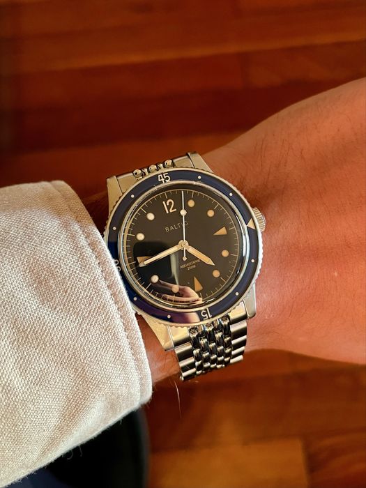 Relógio Baltic Aquascaphe Blue Gilt