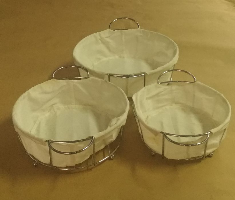 Conjunto 3 Cestos Pão / Fruta / Outro