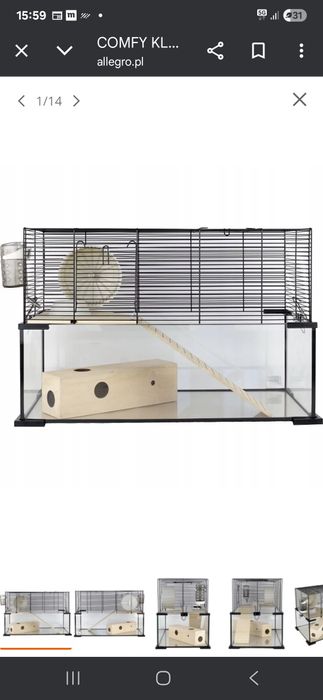 Sprzedam klatkę z wyposażeniem