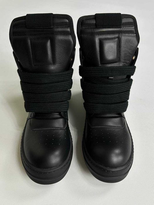 Rick Owens Geobasket Ramones jumbo laces чорні кеди archive кеды 43