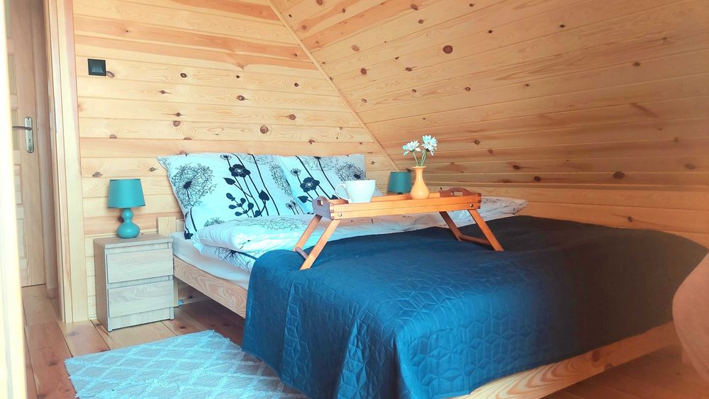 Domek JACUZZI Mazury nad jeziorem ferie wakacje weekend Majówka wolne