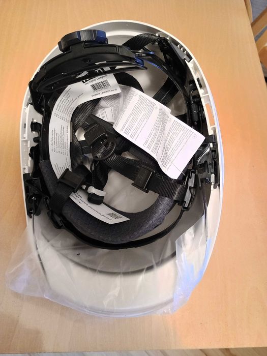 Kask ochronny BHP z przyłbicą