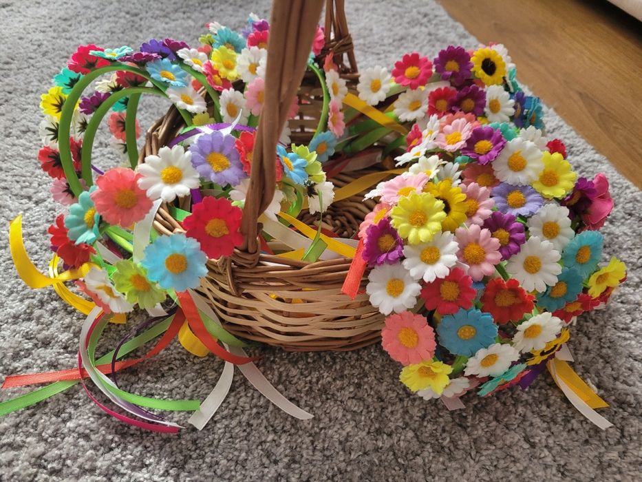 Wianki na głowę dla dziewczynki 20 sztuk