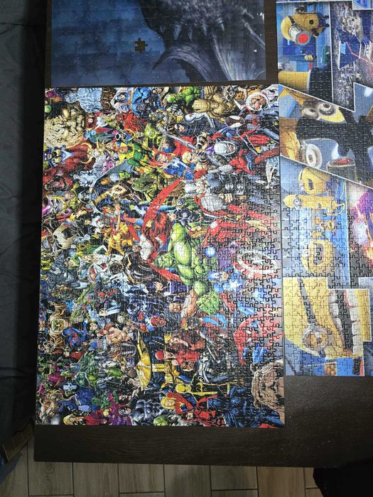 3 Puzzle: minionki, bohaterowie, 3D ze smokiem