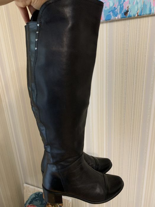 Чоботи шкіряні зимові р.38.5-39