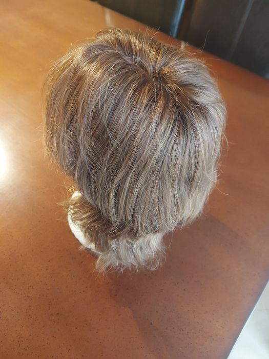 Peruca de cabelo natural