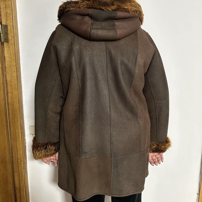 жіноча дублянка двосторонню, натуральна (розмір ХЛ-ХХЛ)