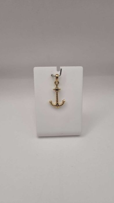 Złota zawieszka pr. 585 kotwica - nowa