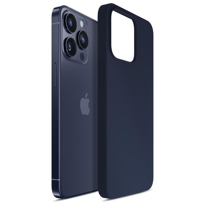 3MK Silicone Case iPhone 16 Pro Max 6.9" granatowy/dark navy