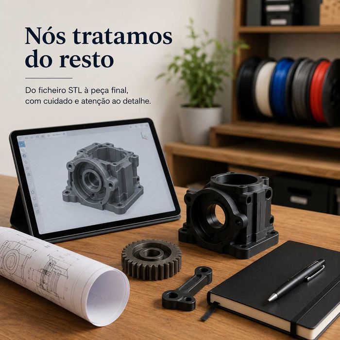 Serviço Personalizado de Impressão 3D | Envie o seu STL ou Ideia | Orçamento à Medida para Projetos 3D