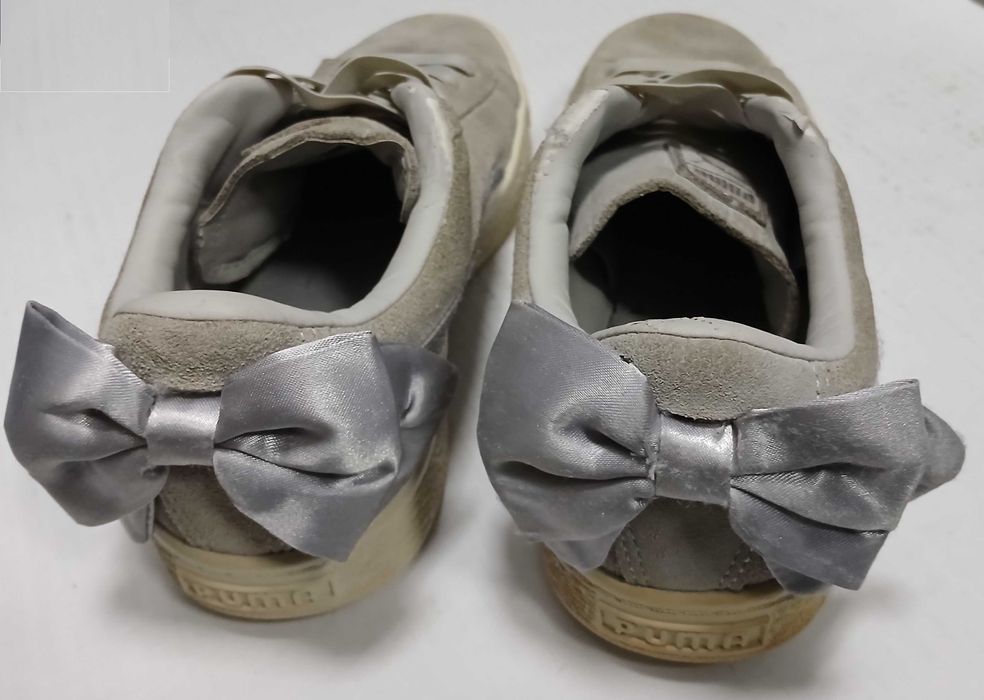 Sapatilhas c/ laço Puma Basket Bow New School Suede Classic — n.º 35