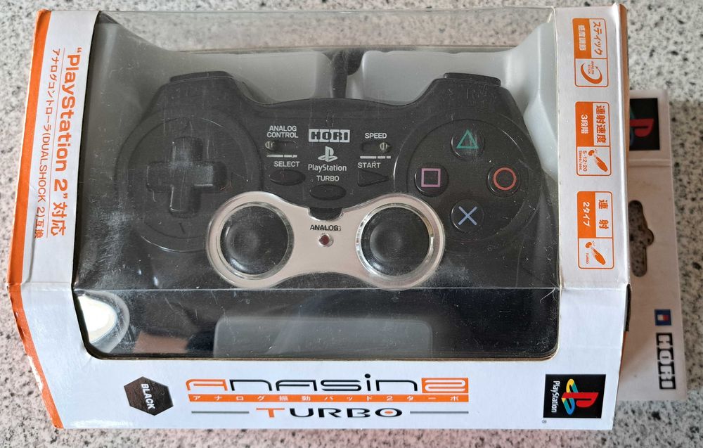 HORI Analog Sindou Pad 2 Turbo, PS2, czarny, licencjonowany, BOX