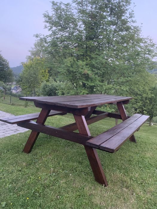Stół Piwny, Ławka Piknikowa - Ogrodowa Drewniana