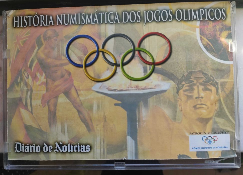 Coleção de moedas da história numismática dos jogos olímpicos
