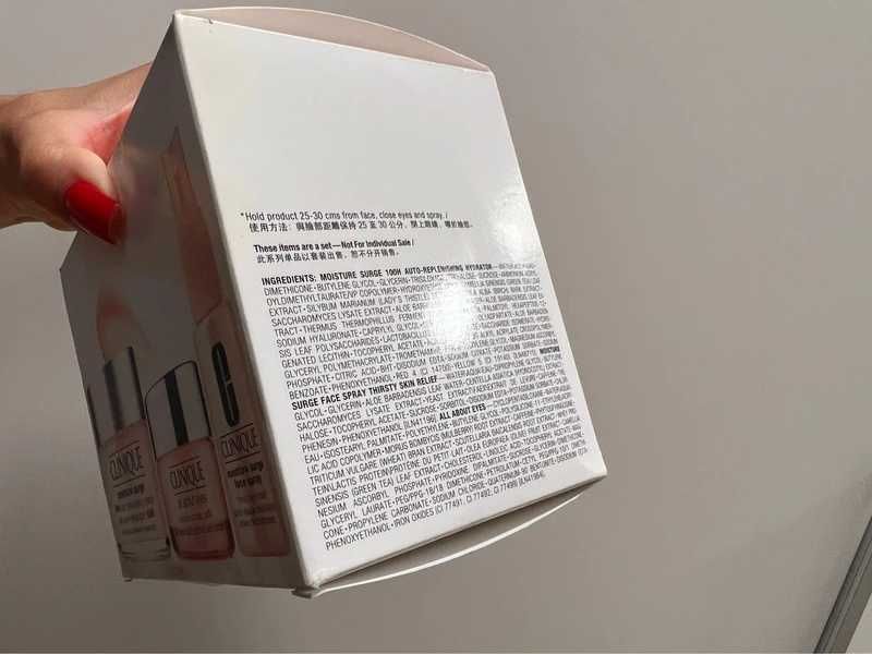 Nowy oryginalny zestaw Clinique Moisture Surge Travel Exclusive