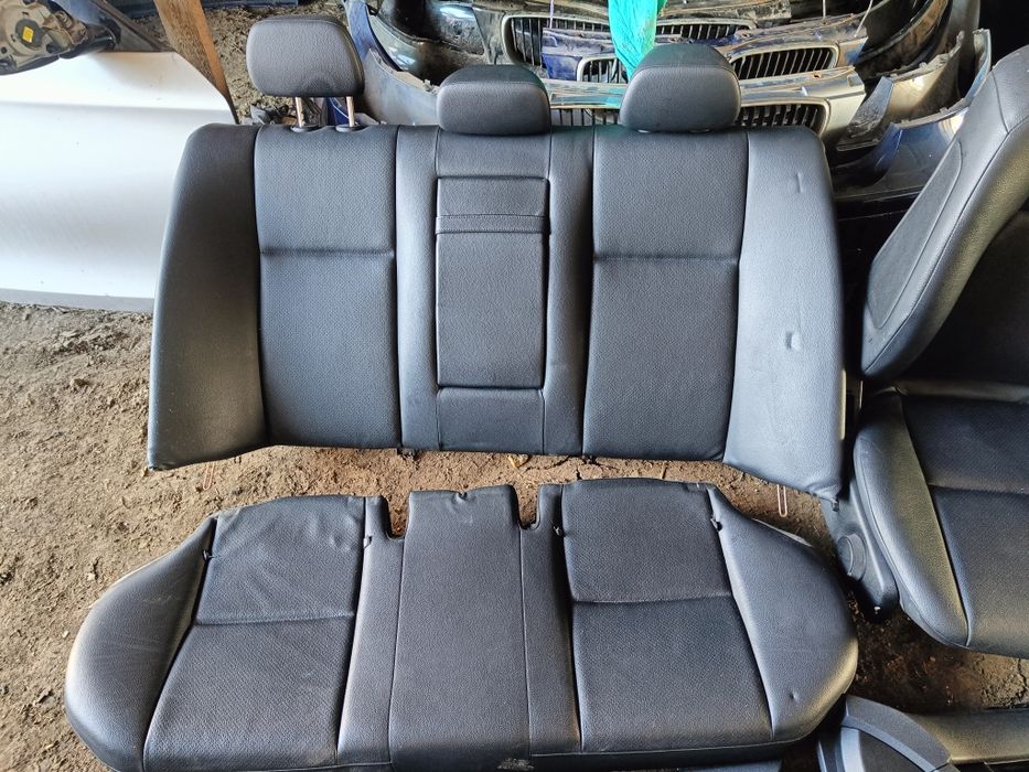 Wnętrze Mercedes w204 Sedan Fotel Kanapa Boczki Czarna skóra Wysyłka