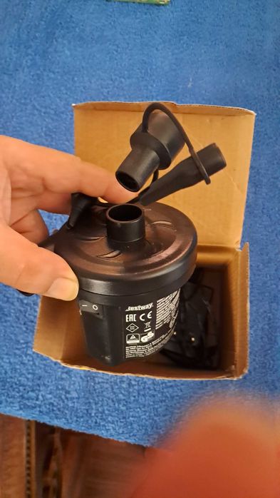 Bomba de Ar Elétrica Bestway Sidewinder AC/DC (Casa e Carro) – Como Nova!