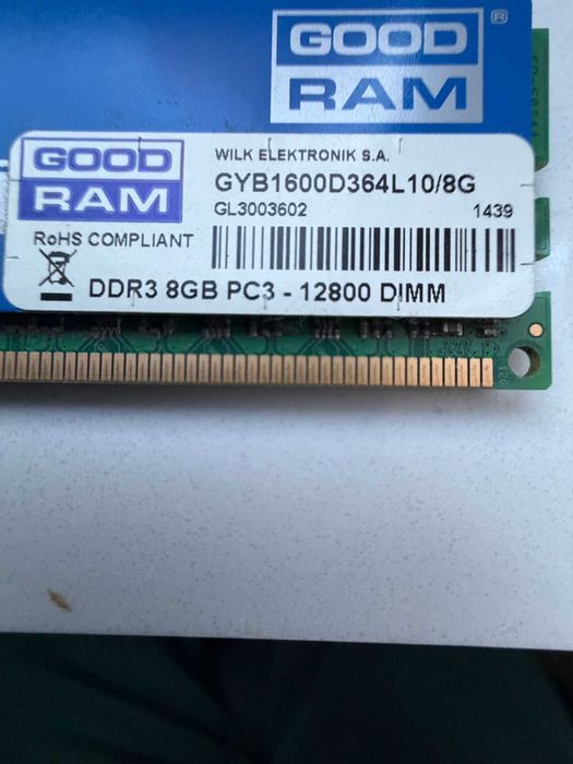 Ram do PC DDR3  3 x 8 g = 24 g