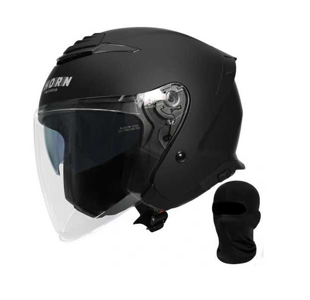 Kask motocyklowy HORN 655 Blenda ECE06 pod montaż interkomu kominiarka