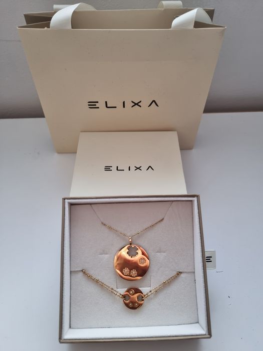 Apart Naszyjnik i bransoletka  z cyrkoniami - konczynka