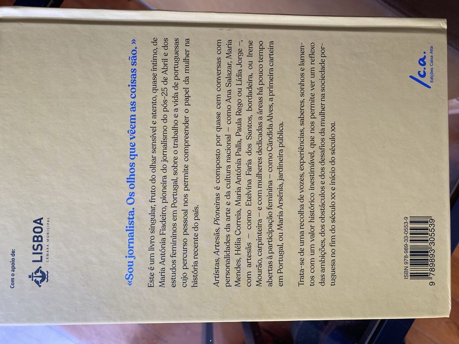 Livro Artistas, Artesãs, Pioneiras