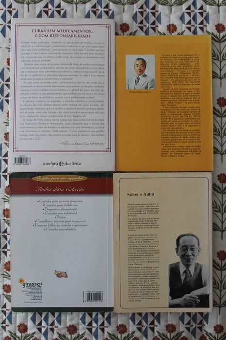 Livros - Macrobiótica, M. Kushi, T, Tâmara Castelo, Kosai Matsumoto
