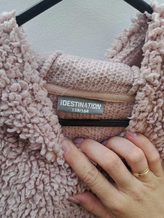 Ciepła bluza teddy z kapturem Destination | rozmiar S