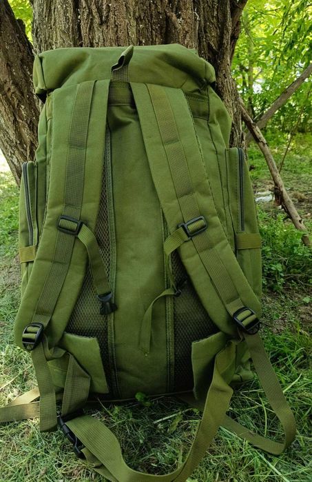 Зелений рюкзак хакі 60 л, вещмешок, баул армійський