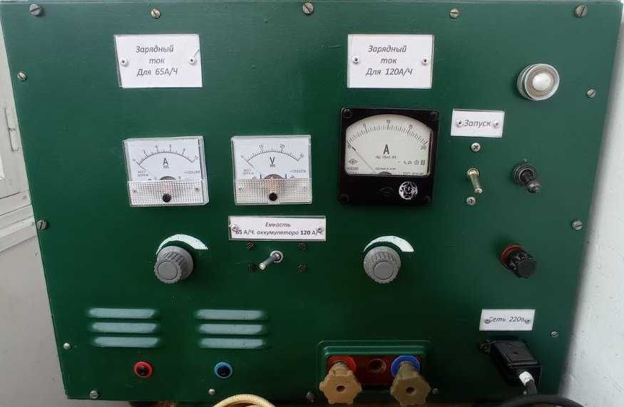 Зарядний пристрій для акумуляторів від 6 до 24 вольт.