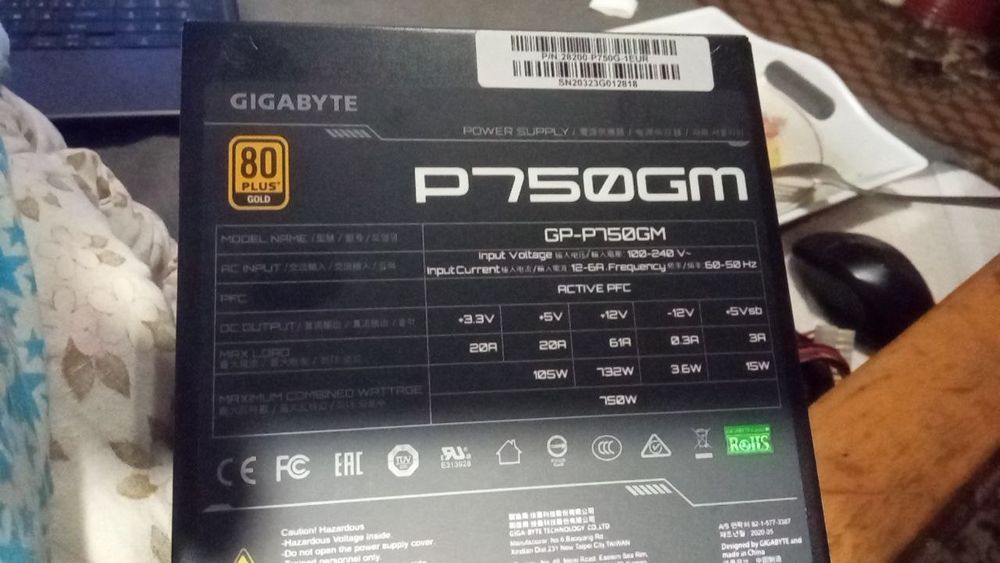 Блок живлення 750w Gold Modular P750GM