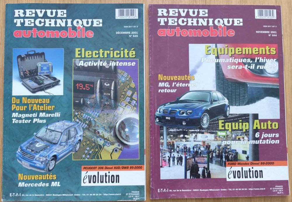 RTA Magazine Peugeot 306 Citroen Xantia Ford Mondeo