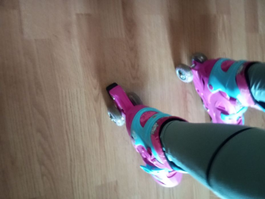 Patins cor de rosa