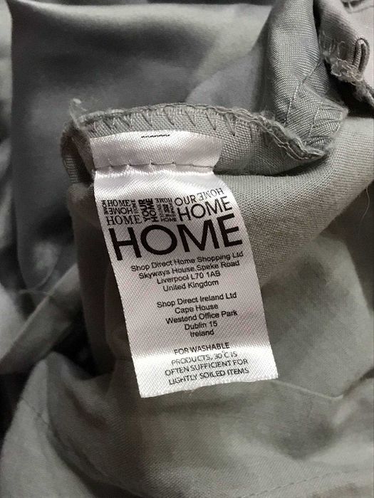 Пододеяльник Евроразмер большой жатка Home серый