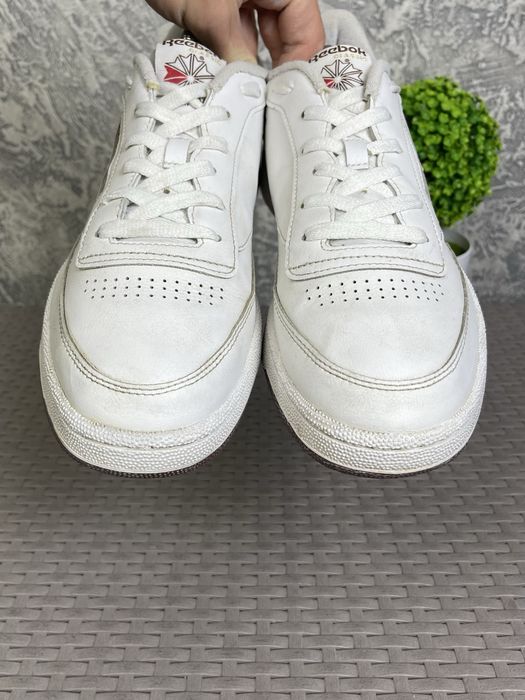 Reebok Classic кроссовки 45 размер кожаные спортивные белые