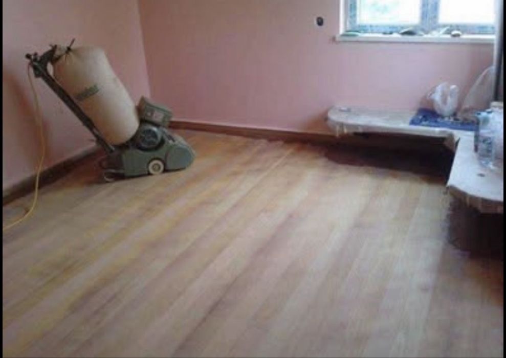 Afagamentos, envernizamento chão em madeira. Flutuantes e Pinturas