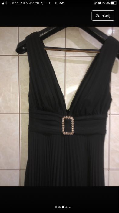 Czarna elegancka sukienka