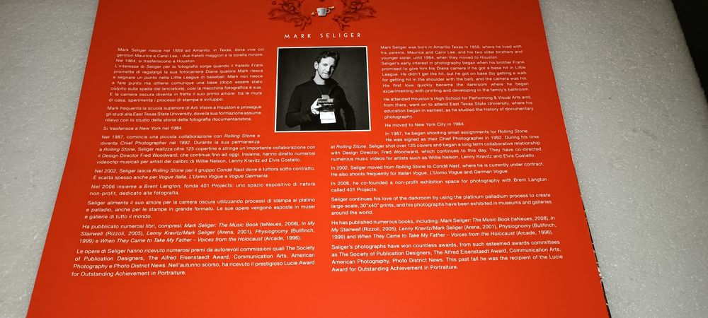 Antigos calendários Lavazza de 2011 fotografias de Mark Seliger